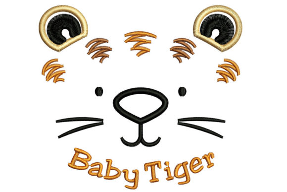Baby Tiger Face Embroidery Review