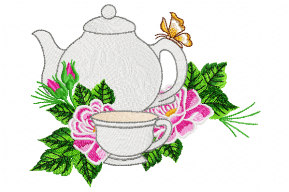 Butterfly Tea Garden Embroidery Review