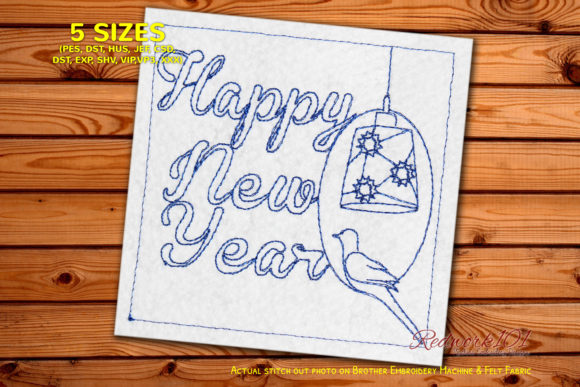 Decorative Lantern New Year Redwork Review