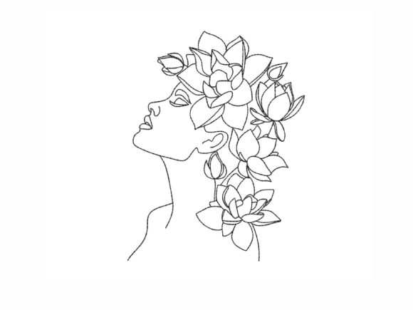 Floral Woman Embroidery Review for Handmade Gifts