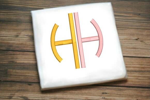 Geometric Split Letter Monogram H Embroidery Review