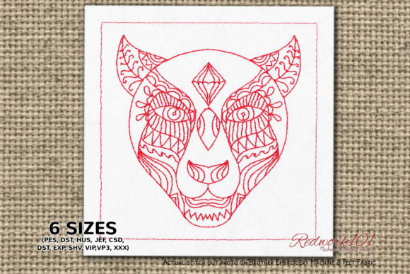 Leopard Zentangle Mandala Embroidery Review