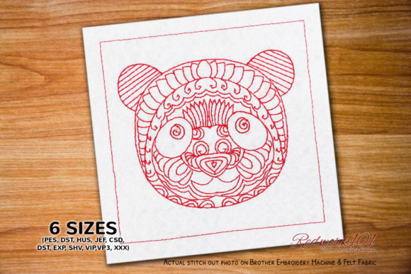 Panda Zentangle Embroidery Review