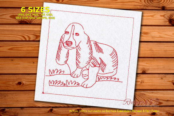 Puppy Basset Hound Embroidery Design Review